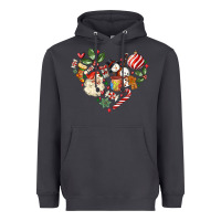 Smoke christmas heart Heavyweight Hoodie - MaliasSmallBusiness