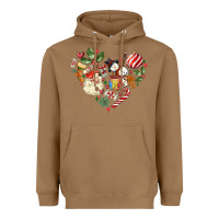 Toasted Coconut christmas heart Heavyweight Hoodie - MaliasSmallBusiness