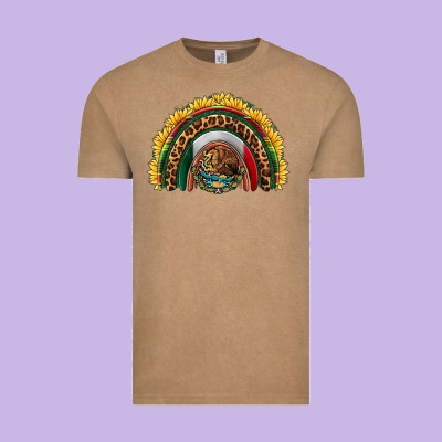 Mexico Sunflower Rainbow Vintage Tee Designed By Hra Design Shop