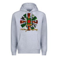 Heather Grey merry christmas windmill Premium Hoodie - Jasminsmagicworld