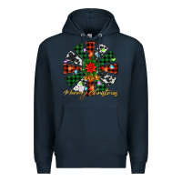 Navy merry christmas windmill Premium Hoodie - Jasminsmagicworld