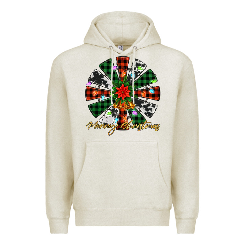 Merry Christmas Windmill Premium Hoodie by Jasminsmagicworld | Teevron