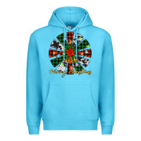 Ocean Blue merry christmas windmill Premium Hoodie - Jasminsmagicworld
