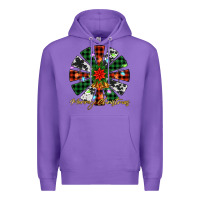 Purple merry christmas windmill Premium Hoodie - Jasminsmagicworld