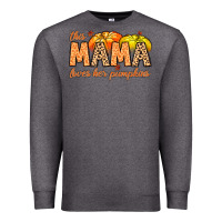 Charcoal Heather this mama loves her pumpkins Premium Sweatshirt - MaliasSmallBusiness