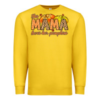 Lemon this mama loves her pumpkins Premium Sweatshirt - MaliasSmallBusiness