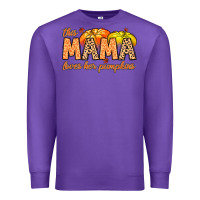 Purple this mama loves her pumpkins Premium Sweatshirt - MaliasSmallBusiness