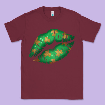St. Patrick's Day Lip Classic Tee Designed By Jasminsmagicworld