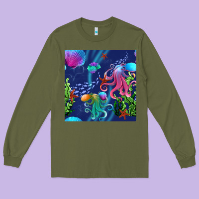Undersea Long Sleeve Tee Designed By Bundleandbundleshop