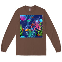Chestnut undersea Long Sleeve Tee - BundleAndBundleShop