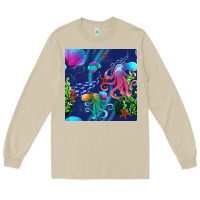 Mushroom undersea Long Sleeve Tee - BundleAndBundleShop