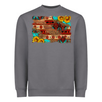 Storm aztec and leopard background Heavyweight Sweatshirt - HRA Design Shop
