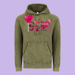 Cupid Can Suck It Valentine's Day Vintage Hoodie Designed By Fadigitalartstudio