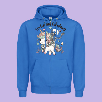 I'm Fucking Fabulous Zipper Hoodie Designed By Maliassmallbusiness