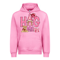 Fuchsia Pink hug me with gnome hjf Urban Hoodie - HowdyJamesFarm