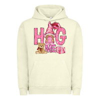 Pigment Pistachio hug me with gnome hjf Urban Hoodie - HowdyJamesFarm