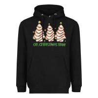 Black oh christmas tree cake Heavyweight Hoodie - MaliasSmallBusiness