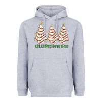 Heather Grey oh christmas tree cake Heavyweight Hoodie - MaliasSmallBusiness