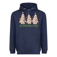 Navy oh christmas tree cake Heavyweight Hoodie - MaliasSmallBusiness