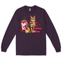 Plum i meow you Long Sleeve Tee - AdoDesignShop