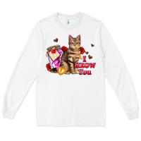 White i meow you Long Sleeve Tee - AdoDesignShop
