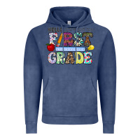 Vintage Denim hellofirstgrade Vintage Hoodie - CowhideDigitalArt