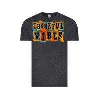 Vintage Black thankful vibes Vintage Tee - FaDigitalArtStudio