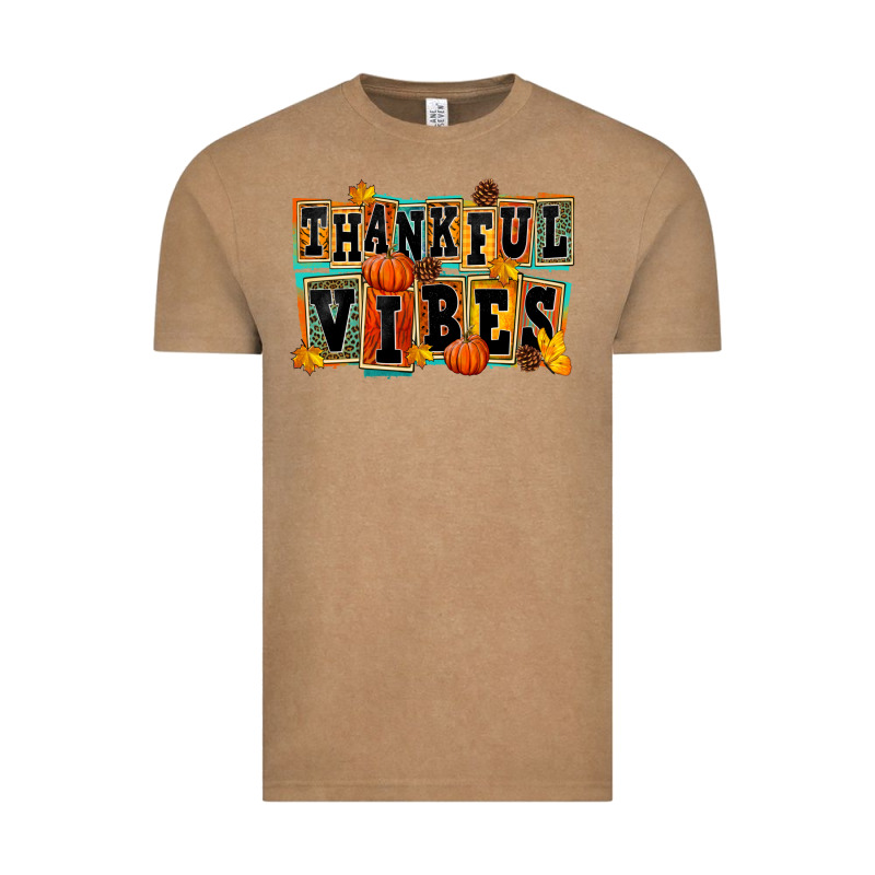 Thankful Vibes Vintage Tee by FaDigitalArtStudio | Teevron