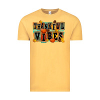 Vintage Mustard thankful vibes Vintage Tee - FaDigitalArtStudio
