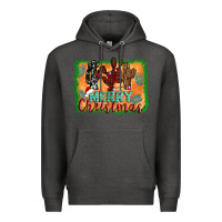 Charcoal Heather merry christmas cactus Premium Hoodie - Jasminsmagicworld