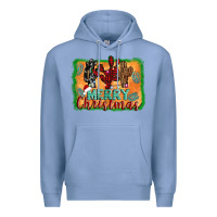 Colony Blue merry christmas cactus Premium Hoodie - Jasminsmagicworld