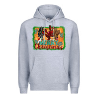 Heather Grey merry christmas cactus Premium Hoodie - Jasminsmagicworld