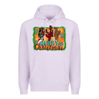 Lilac merry christmas cactus Premium Hoodie - Jasminsmagicworld