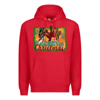 Red merry christmas cactus Premium Hoodie - Jasminsmagicworld