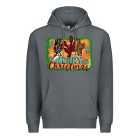 Rock merry christmas cactus Premium Hoodie - Jasminsmagicworld