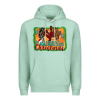 Seafoam merry christmas cactus Premium Hoodie - Jasminsmagicworld