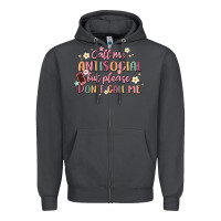 Smoke call me antisocial but please don't call me Zipper Hoodie - MaliasSmallBusiness