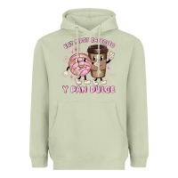 Matcha but first cafecito y pan dulce Heavyweight Hoodie - MaliasSmallBusiness