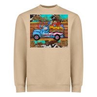 Mushroom western  american truck sunflowers  mousepad Heavyweight Sweatshirt - HRA Design Shop