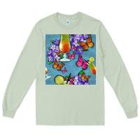 Matcha butterfly cocktail Long Sleeve Tee - BundleAndBundleShop