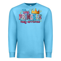 Ocean Blue The Princess Has Arrived Premium Sweatshirt - MaliasSmallBusiness