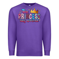 Purple The Princess Has Arrived Premium Sweatshirt - MaliasSmallBusiness