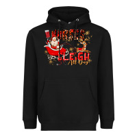 Black nurses sleigh all day Heavyweight Hoodie - MaliasSmallBusiness