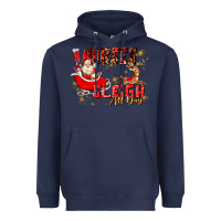 Navy nurses sleigh all day Heavyweight Hoodie - MaliasSmallBusiness