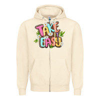 Sandshell take it easy Zipper Hoodie - MaliasSmallBusiness