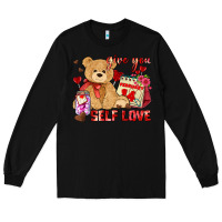 Black give you self love Long Sleeve Tee - AdoDesignShop