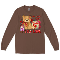 Chestnut give you self love Long Sleeve Tee - AdoDesignShop