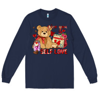 Navy give you self love Long Sleeve Tee - AdoDesignShop