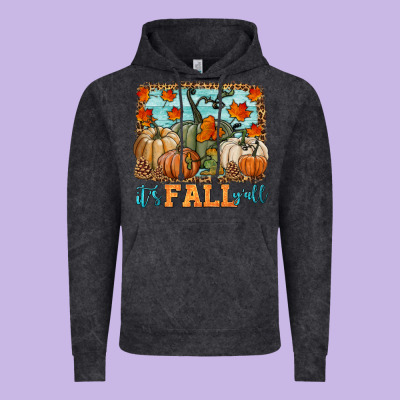 It's Fall Y'all Vintage Hoodie Designed By Hra Design Shop
