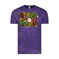 Cloud Purple Christmas merry mini Vintage Tee - FaDigitalArtStudio